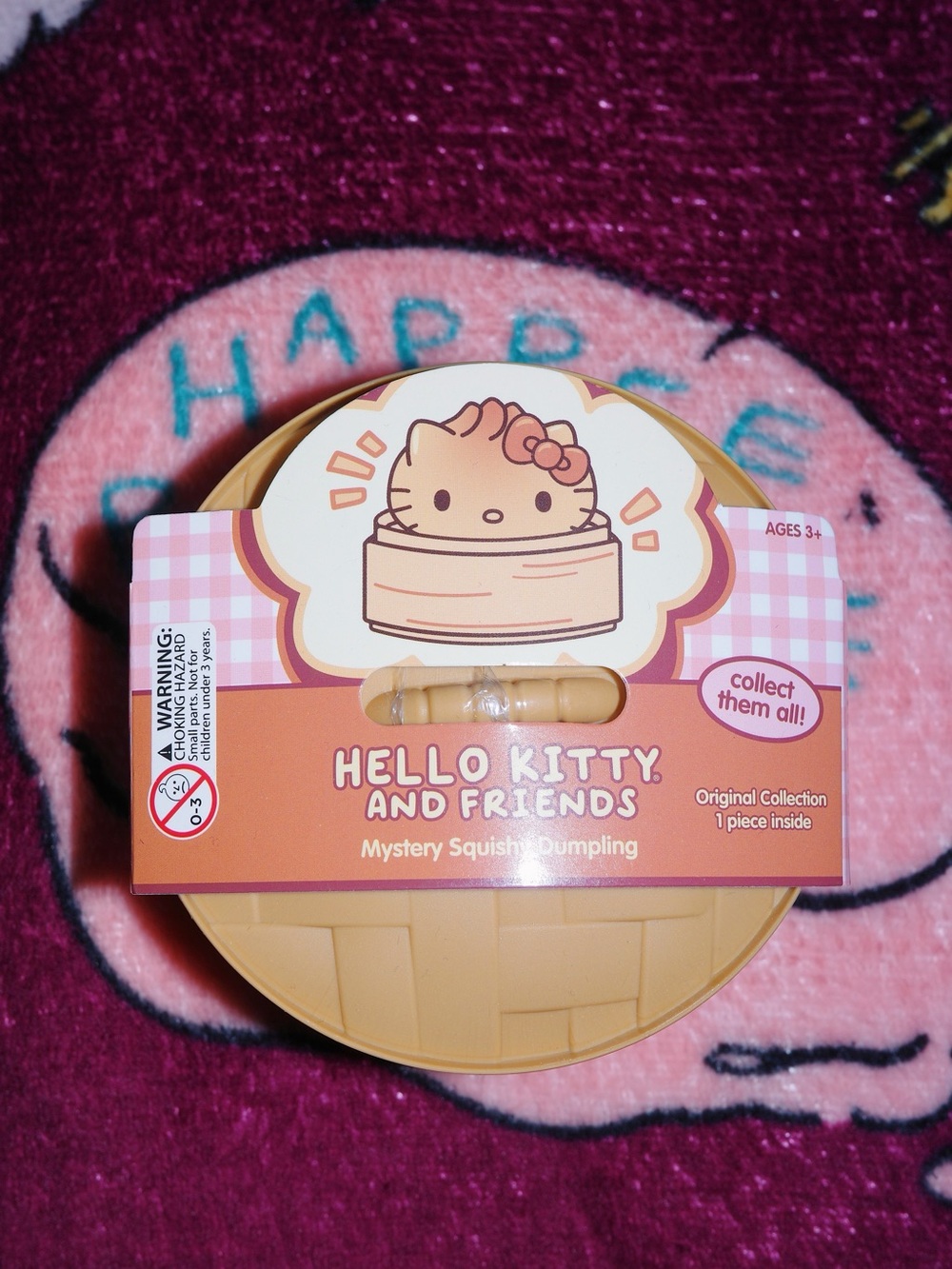 Sanrio Hello Kitty and Friends Mystery Squishy Dumpling - Peach Tan